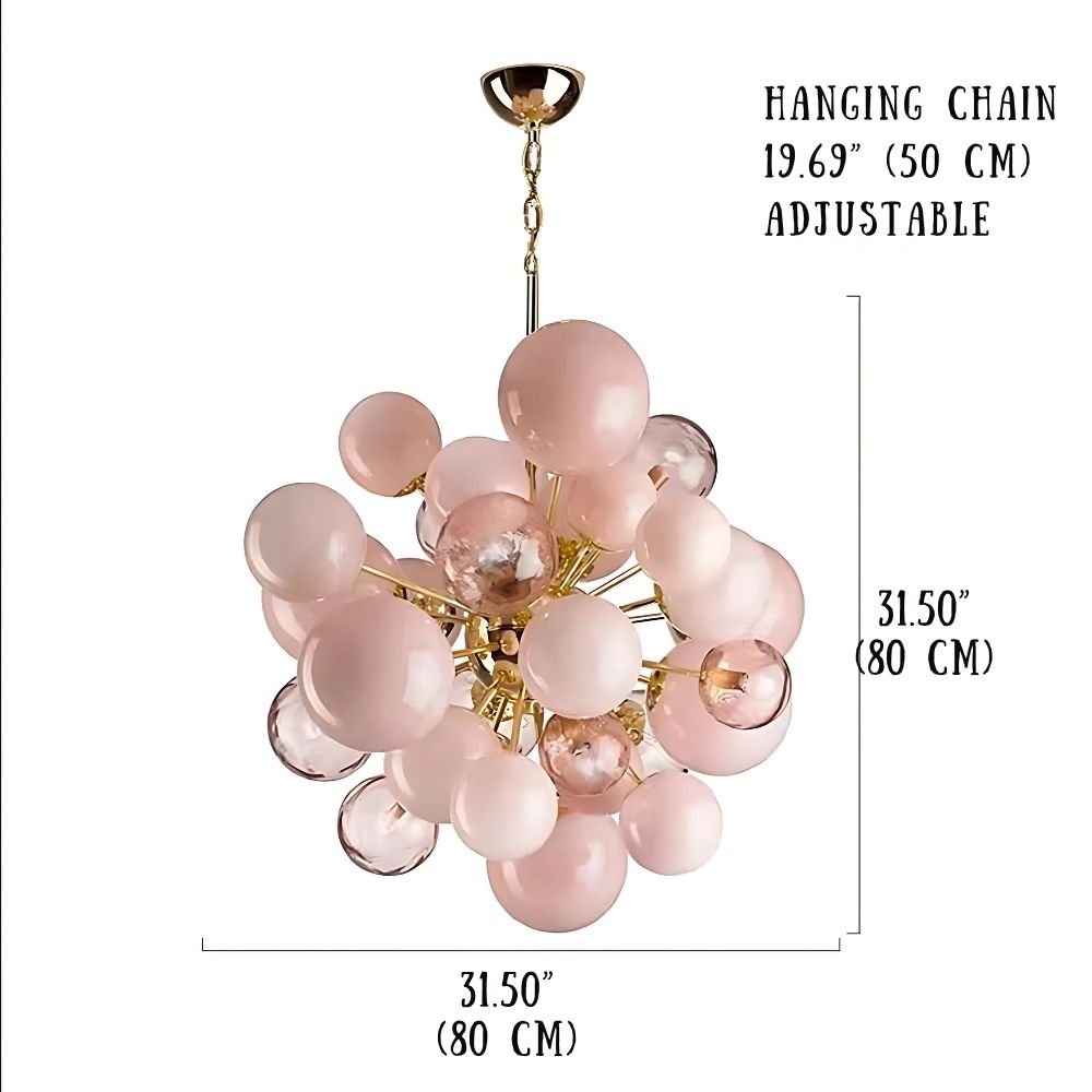 Neve Glass Bubble Chandelier - Warm Light 3000kgayusan