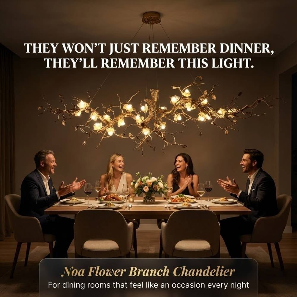 Noa Flower Branch Chandelier - L47.24” (120 cm)Warm White 3000Kgayusan