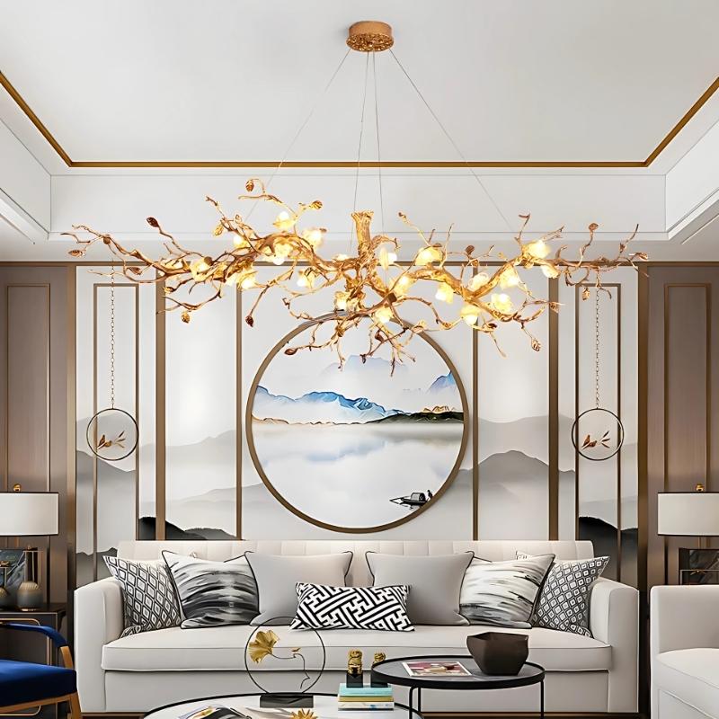 Noa Flower Branch Chandelier - L47.24” (120 cm)Warm White 3000Kgayusan