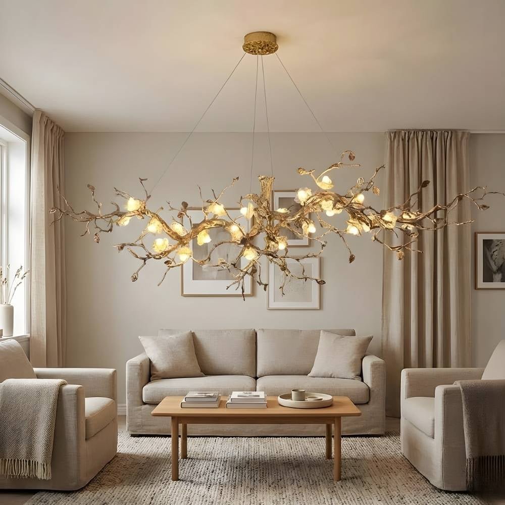 Noa Flower Branch Chandelier - L47.24” (120 cm)Warm White 3000Kgayusan