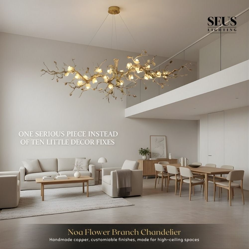 Noa Flower Branch Chandelier - L47.24” (120 cm)Warm White 3000Kgayusan