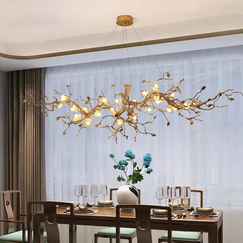 Noa Flower Branch Chandelier - L47.24” (120 cm)Warm White 3000Kgayusan