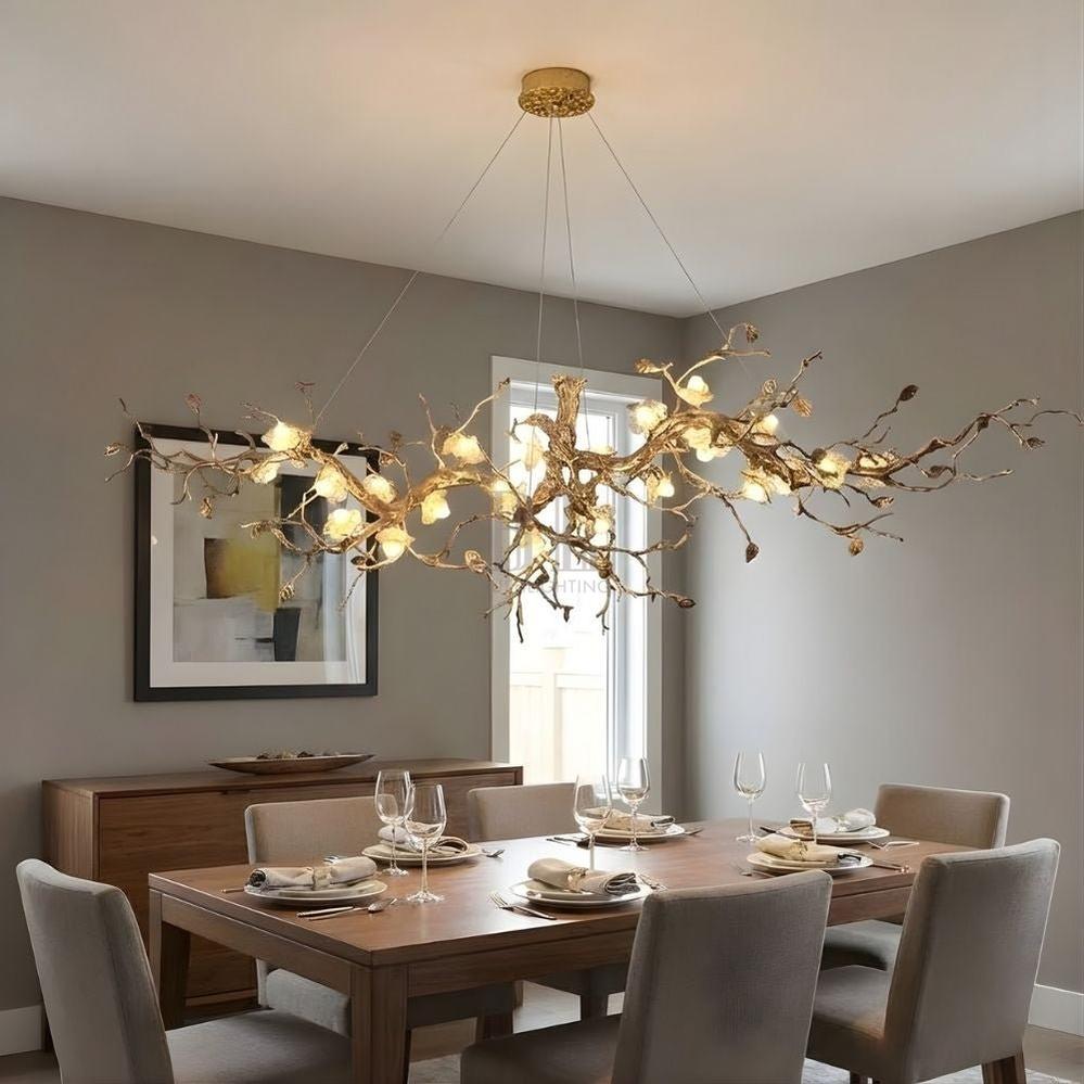 Noa Flower Branch Chandelier - L47.24” (120 cm)Warm White 3000Kgayusan