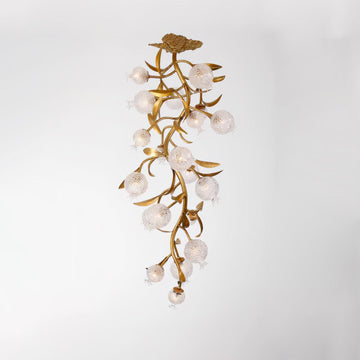 Pomegranate Brass Branch Chandelier - ∅ 19.7″ x H 51.2″ / Dia 50cm x H 130cmDark Coppergayusan