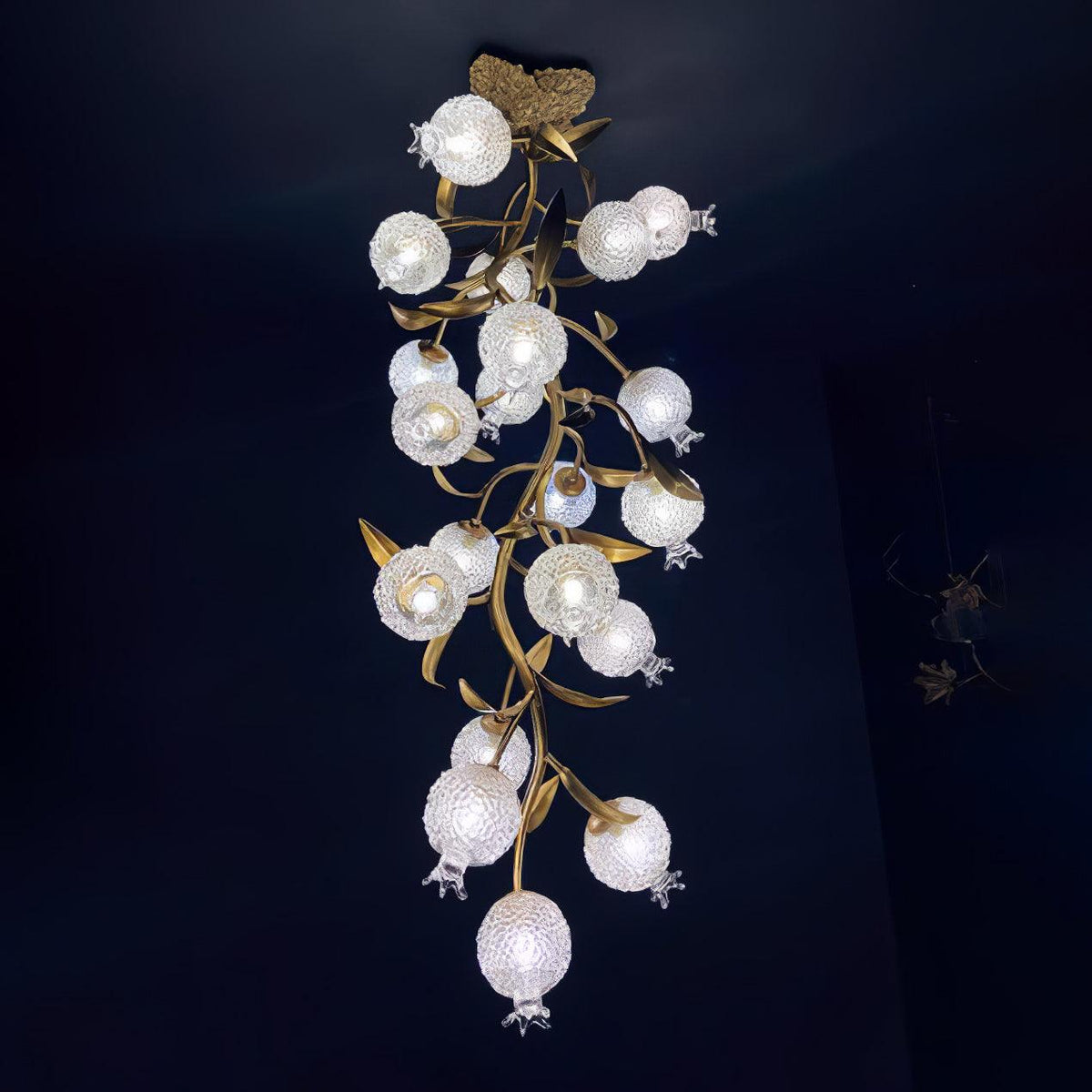 Pomegranate Brass Branch Chandelier - ∅ 19.7″ x H 51.2″ / Dia 50cm x H 130cmDark Coppergayusan