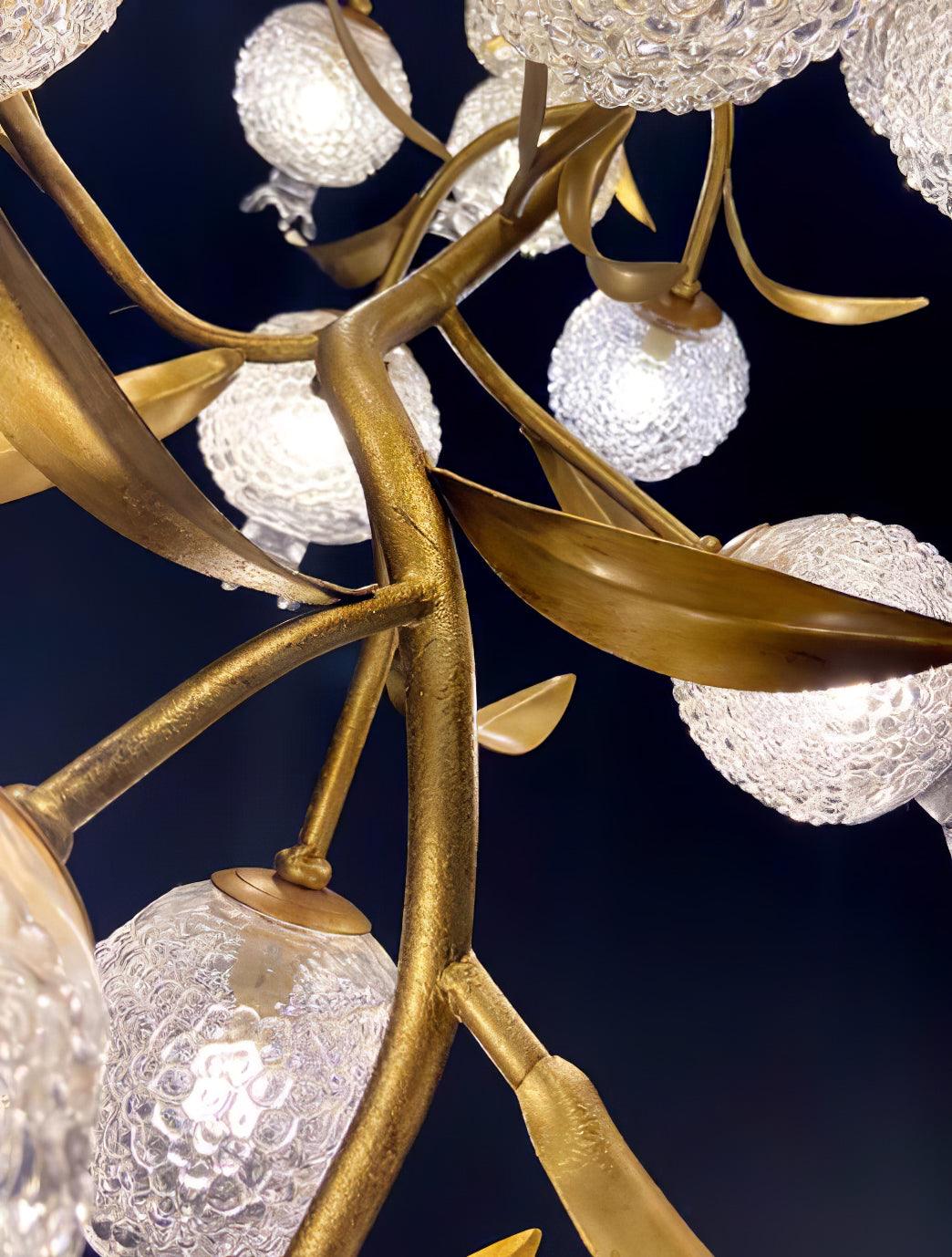 Pomegranate Brass Branch Chandelier - ∅ 19.7″ x H 51.2″ / Dia 50cm x H 130cmDark Coppergayusan