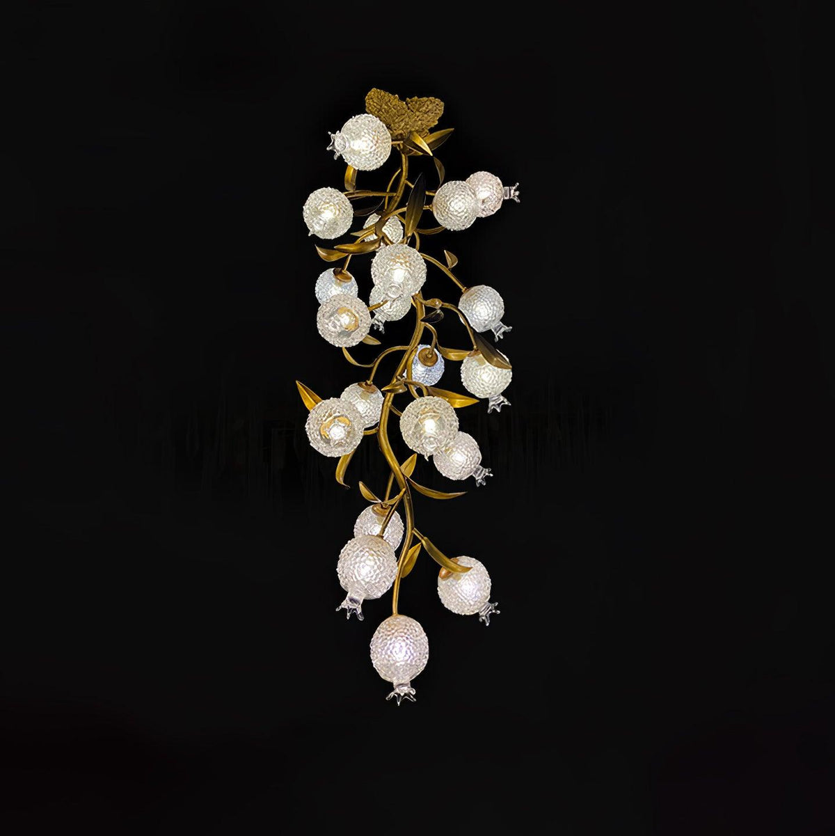 Pomegranate Brass Branch Chandelier - ∅ 19.7″ x H 51.2″ / Dia 50cm x H 130cmDark Coppergayusan