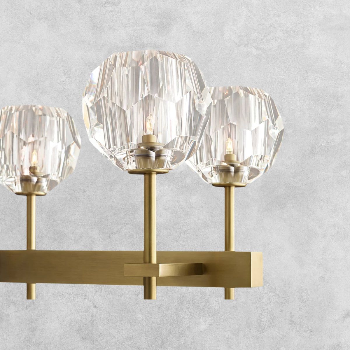 Bouble De Crystal Ball Linear Chandelier 48" 60"