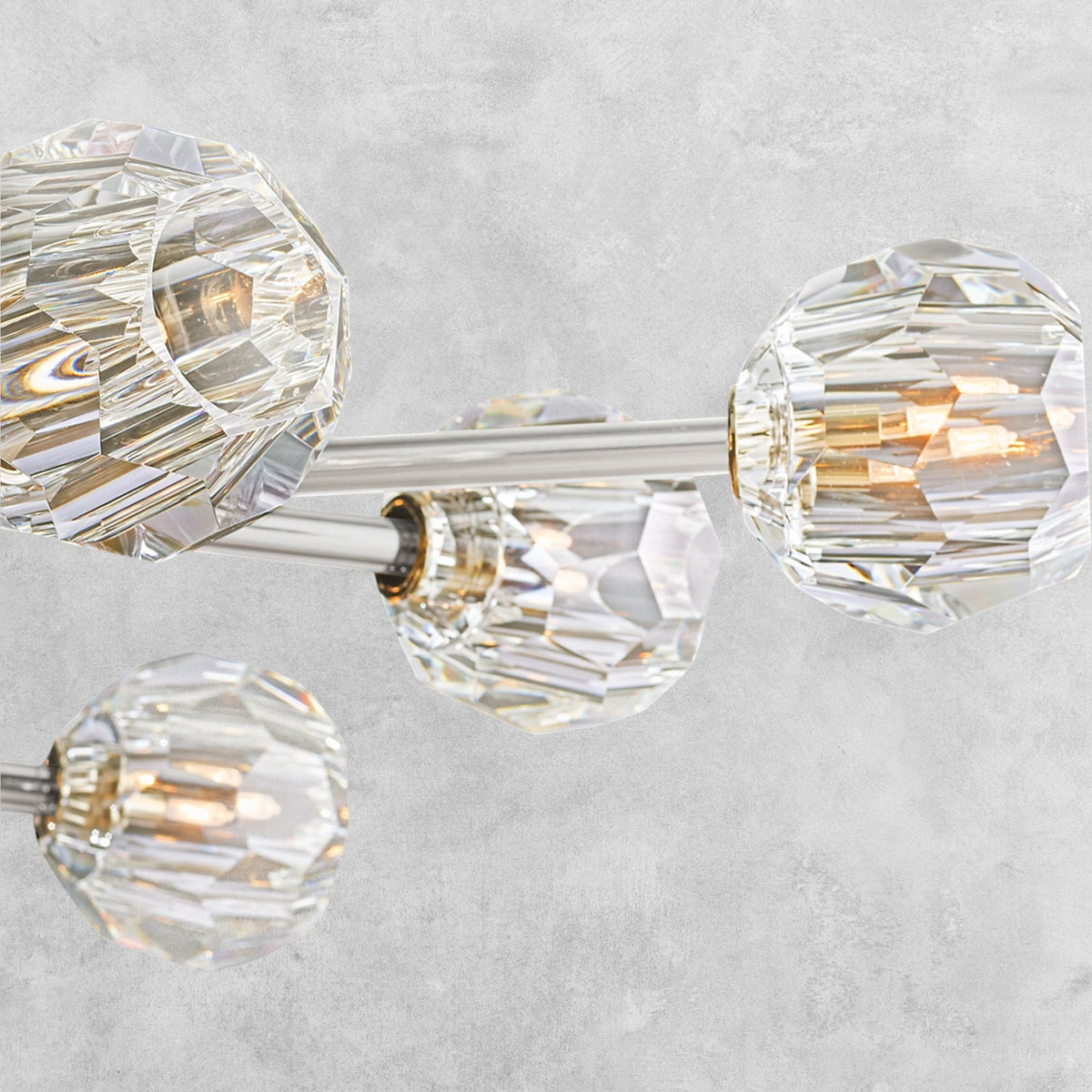 Bouble De Crystal Modern Round Chandelier