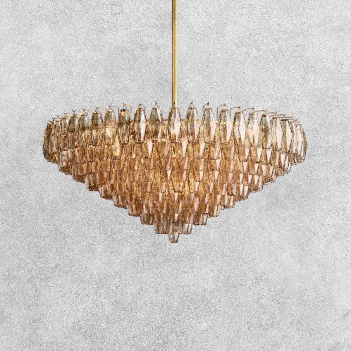 Kiaris Glass Tiered Round Chandelier 37‘’ 47‘’ 62‘’