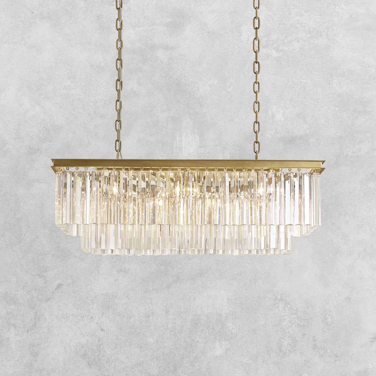 LeTierd Rectangular Chandelier 40" 49" 59" 72"