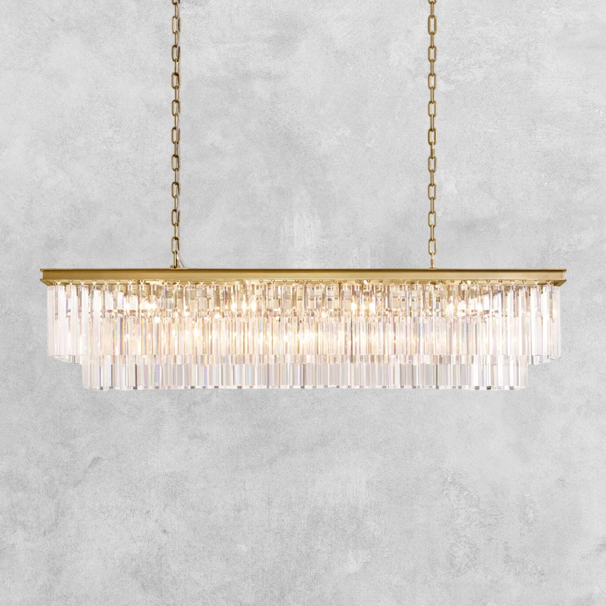 LeTierd Rectangular Chandelier 40" 49" 59" 72"