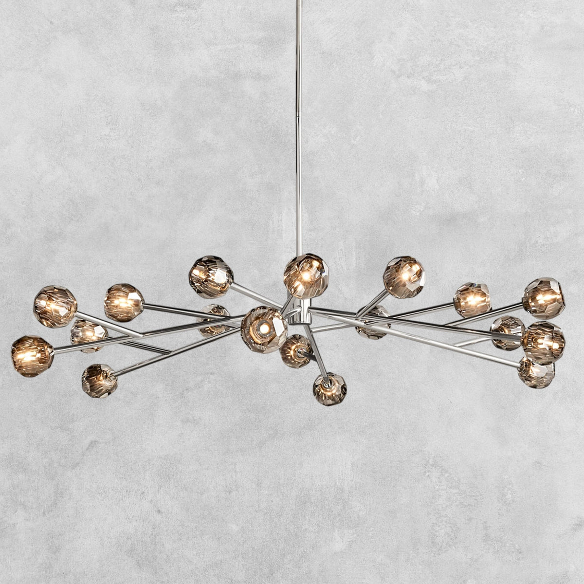 Bouble De Crystal Modern Round Chandelier