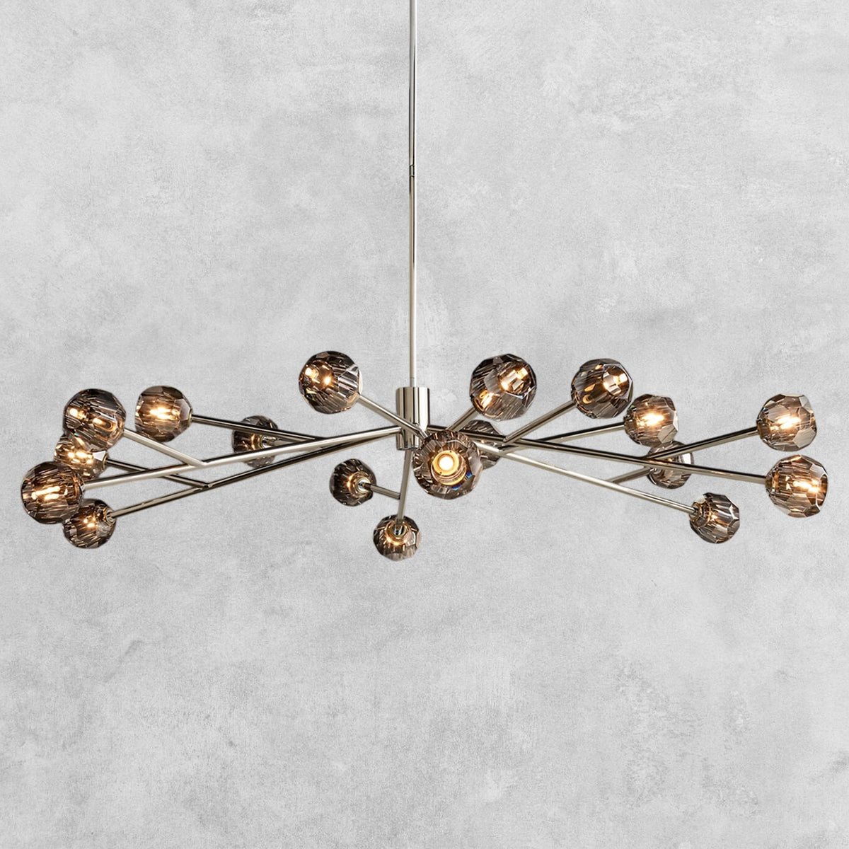Bouble De Crystal Modern Round Chandelier