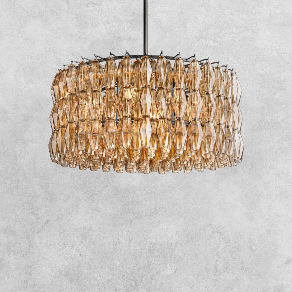 Kiaris Modern Round Glass Chandelier 37'' 47'' 61''