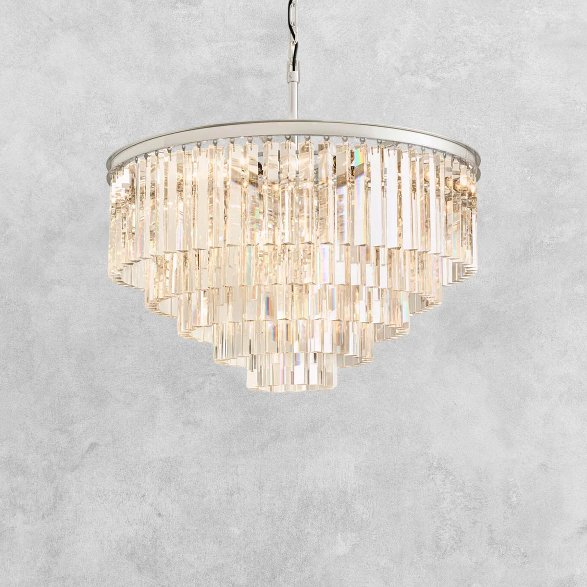 LeTierd Multi Tierd Round Chandelier 20"32"44"