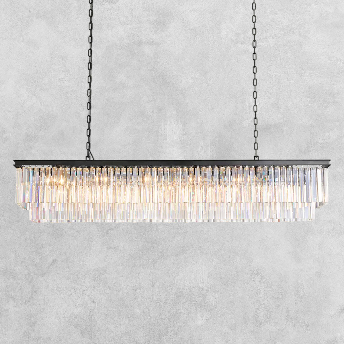 LeTierd Rectangular Chandelier 40" 49" 59" 72"