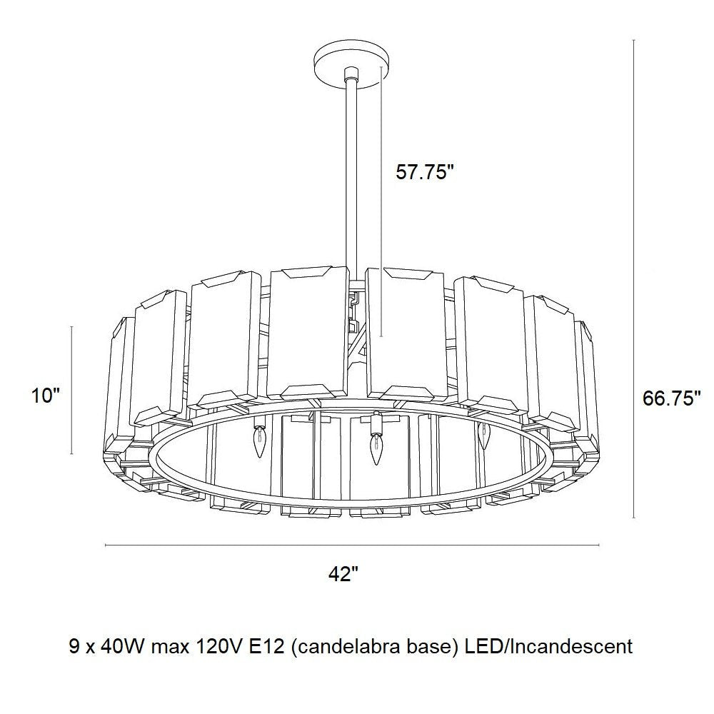 Rovira Alabaster Chandelier - gayusan