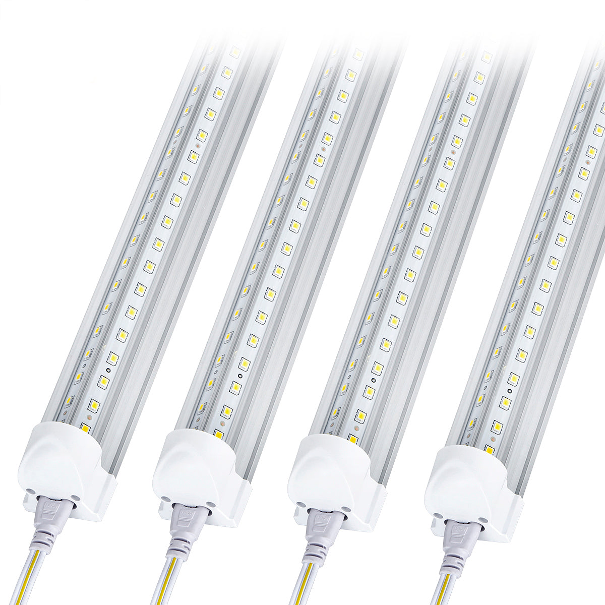 8Ft LED Shop Light Fixture,90W 10000LM, 6500K Clear Cove-10Pack