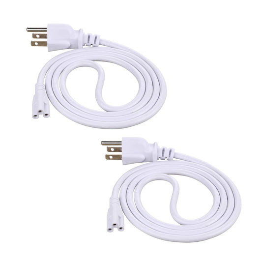 2Pack T5 T8 LED Wire Connector Power Cord LED Tube Power Corded Electric with Built-in ON/Off Switch (59.06 inch)