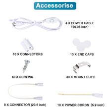 Load image into Gallery viewer, 8Ft LED Shop Light Fixture,90W 10000LM, 6500K Clear Cove-10Pack